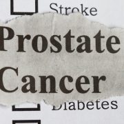 A piece of paper with the words prostate cancer written on it.