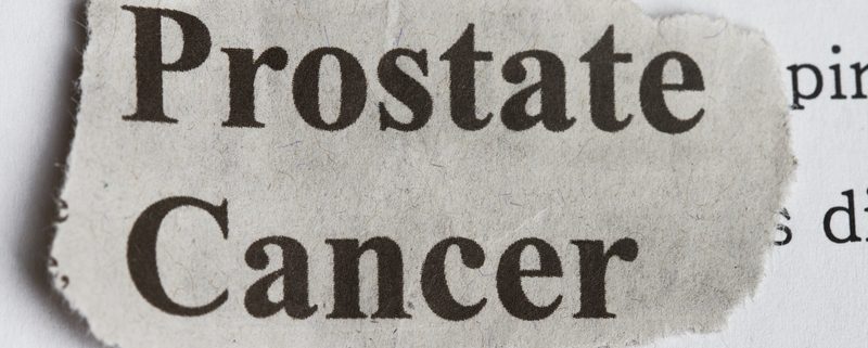 A piece of paper with the words prostate cancer written on it.